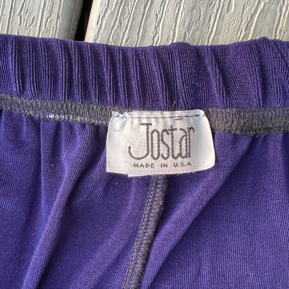 JOSTAR ACETATE Spandex SLINKY Knit DRESS PANTS Royal Blue M Medium Straight Leg - Picture 4 of 11